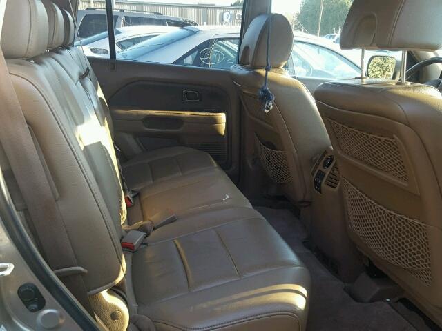 2HKYF18656H542285 - 2006 HONDA PILOT EX GOLD photo 6