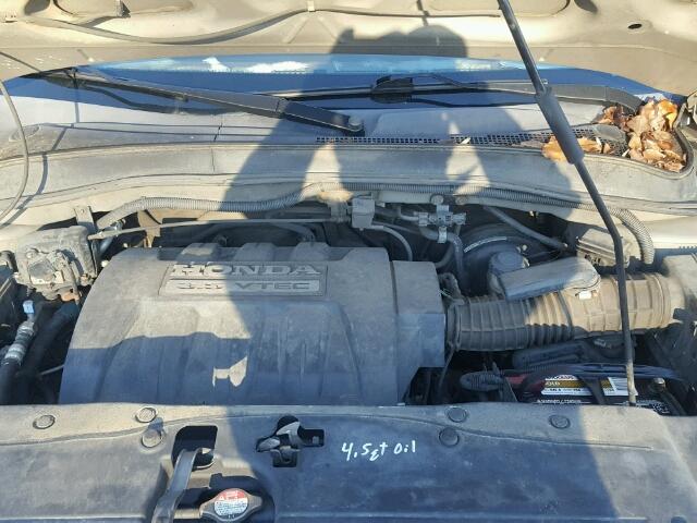 2HKYF18656H542285 - 2006 HONDA PILOT EX GOLD photo 7
