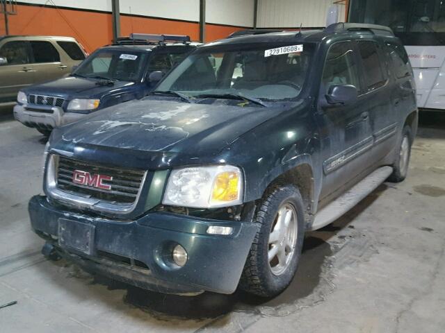 1GKET16S956177327 - 2005 GMC ENVOY XL GREEN photo 2