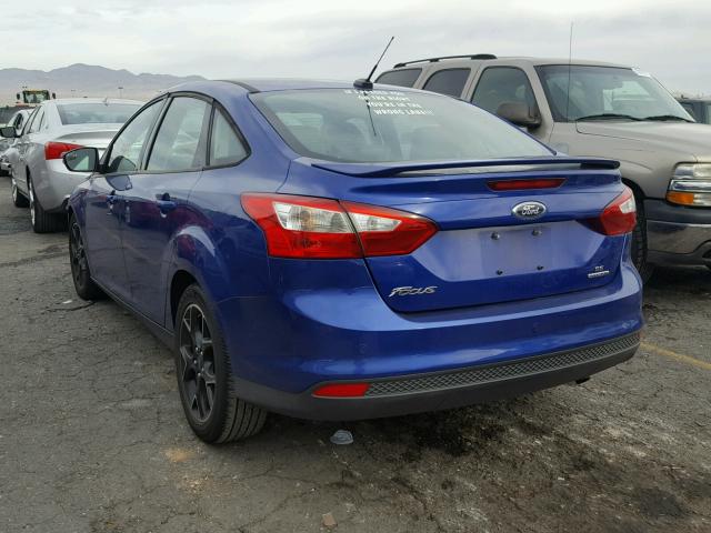 1FADP3F25DL116795 - 2013 FORD FOCUS SE BLUE photo 3