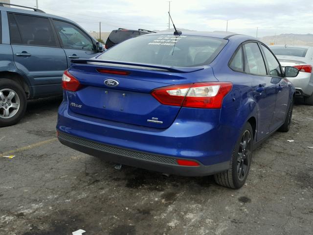 1FADP3F25DL116795 - 2013 FORD FOCUS SE BLUE photo 4