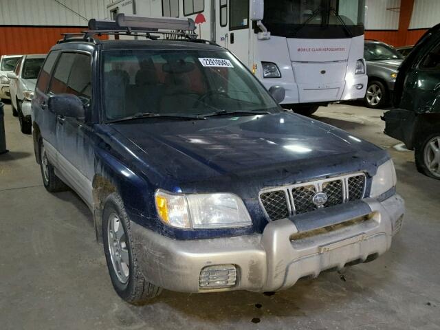 JF1SF63541H739706 - 2001 SUBARU FORESTER L BLUE photo 1