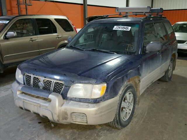 JF1SF63541H739706 - 2001 SUBARU FORESTER L BLUE photo 2