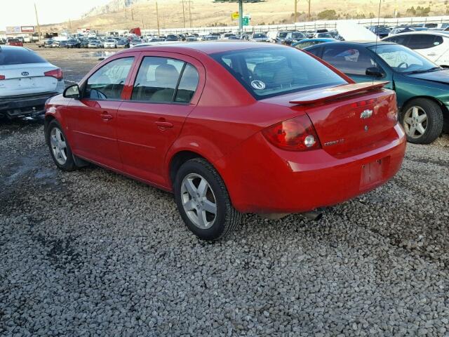 1G1AL55F267800037 - 2006 CHEVROLET COBALT LT RED photo 3