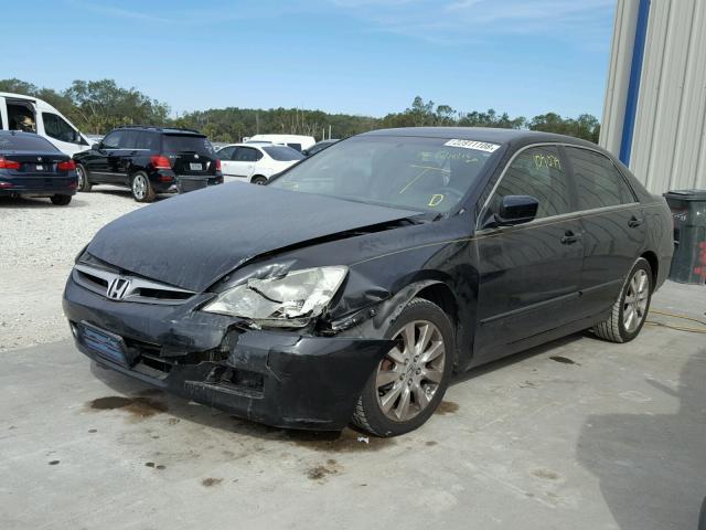 1HGCM66587A027282 - 2007 HONDA ACCORD EX BLACK photo 2