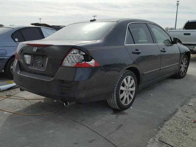 1HGCM66587A027282 - 2007 HONDA ACCORD EX BLACK photo 4