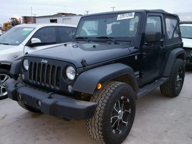 1C4AJWAG3EL116220 - 2014 JEEP WRANGLER S BLACK photo 2