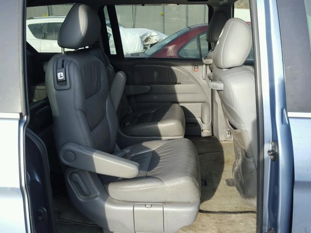 5FNRL387X7B126802 - 2007 HONDA ODYSSEY EX BLUE photo 6