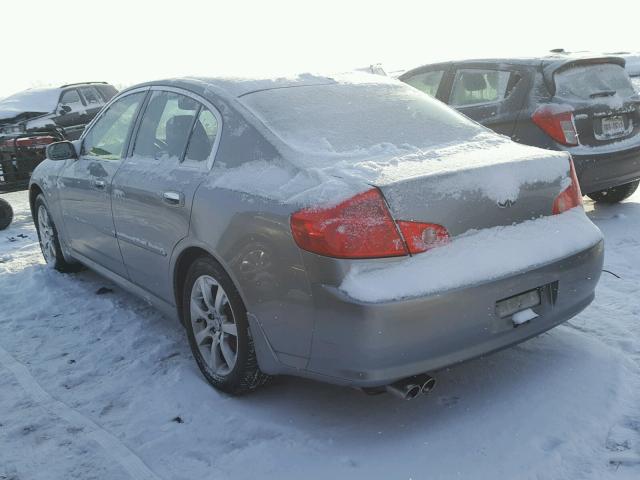 JNKCV51F46M612460 - 2006 INFINITI G35 GRAY photo 3