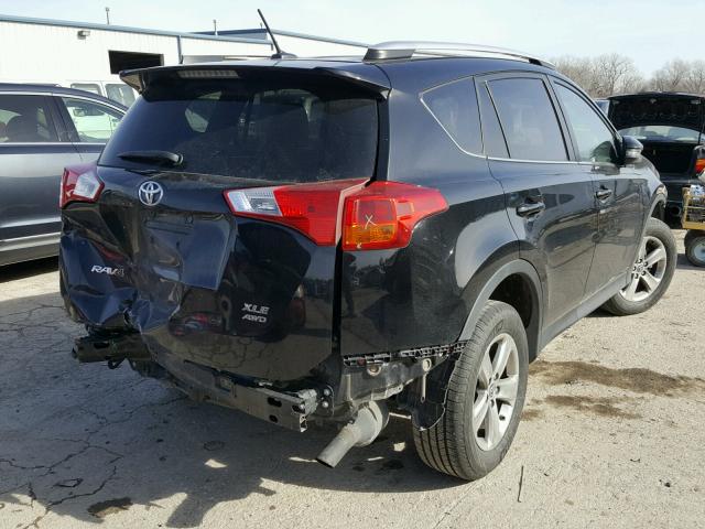 2T3RFREV0FW273250 - 2015 TOYOTA RAV4 XLE BLACK photo 4