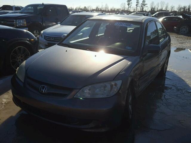 2HGES26714H618608 - 2004 HONDA CIVIC EX 银色 照片 2