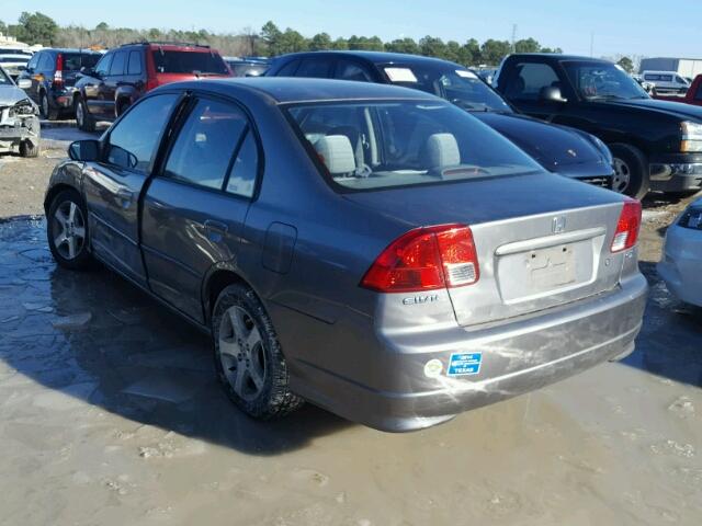 2HGES26714H618608 - 2004 HONDA CIVIC EX 银色 照片 3