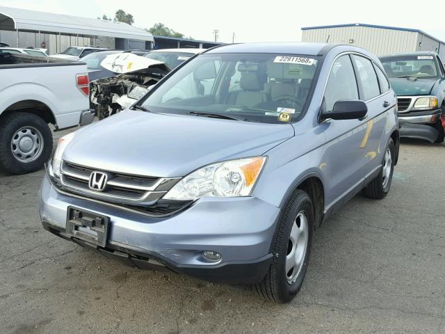 JHLRE3H32BC009862 - 2011 HONDA CR-V LX BLUE photo 2