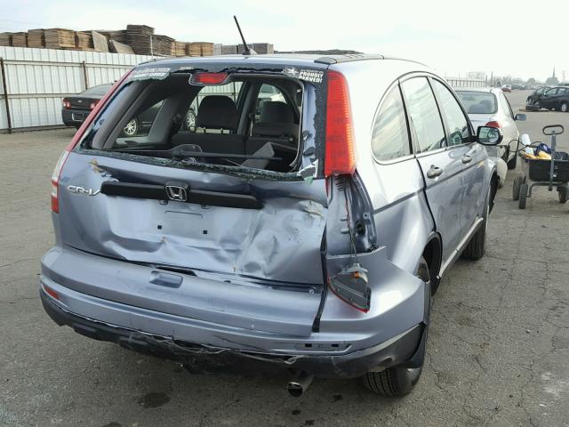 JHLRE3H32BC009862 - 2011 HONDA CR-V LX BLUE photo 4