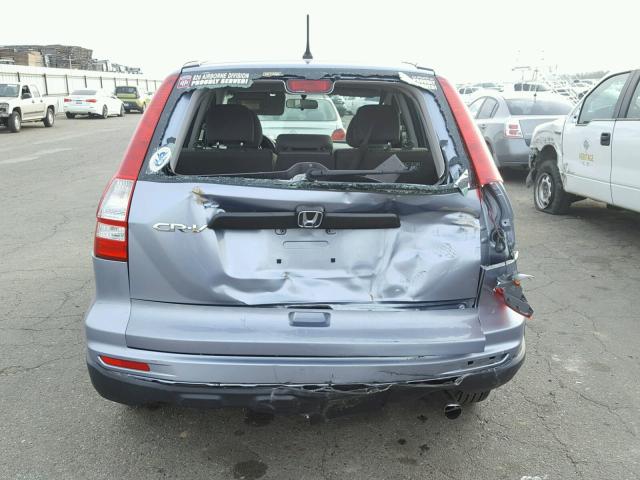 JHLRE3H32BC009862 - 2011 HONDA CR-V LX BLUE photo 9