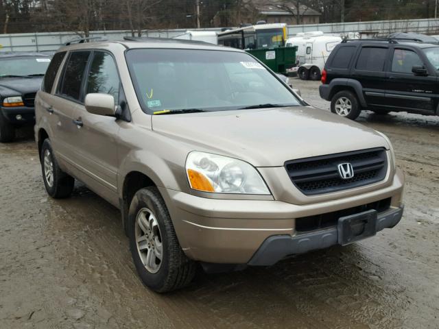 2HKYF18635H559813 - 2005 HONDA PILOT EXL TAN photo 1