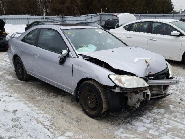 1HGEM22925L801361 - 2005 HONDA CIVIC EX SILVER photo 1