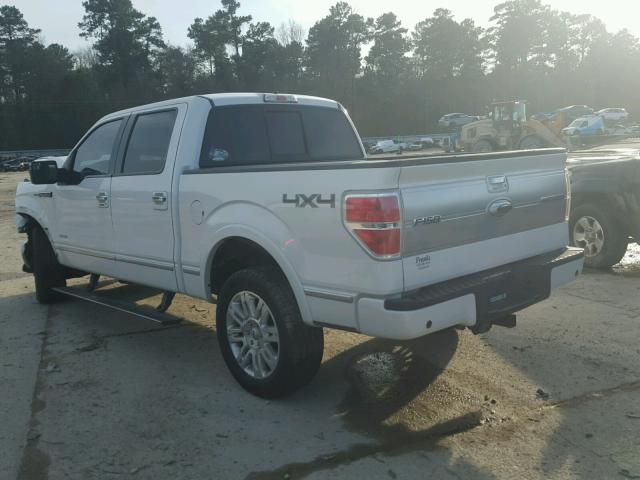 1FTFW1ET3CFB40112 - 2012 FORD F150 SUPER WHITE photo 3