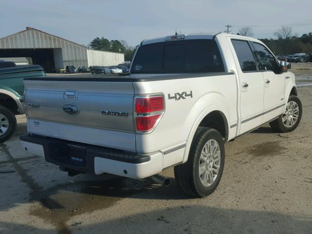 1FTFW1ET3CFB40112 - 2012 FORD F150 SUPER WHITE photo 4