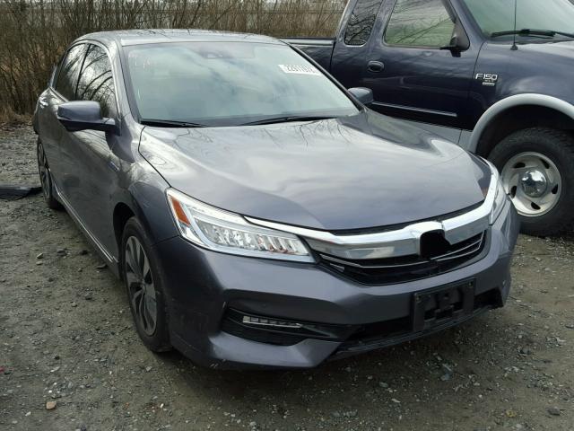 JHMCR6F70HC016377 - 2017 HONDA ACCORD HYB GRAY photo 1