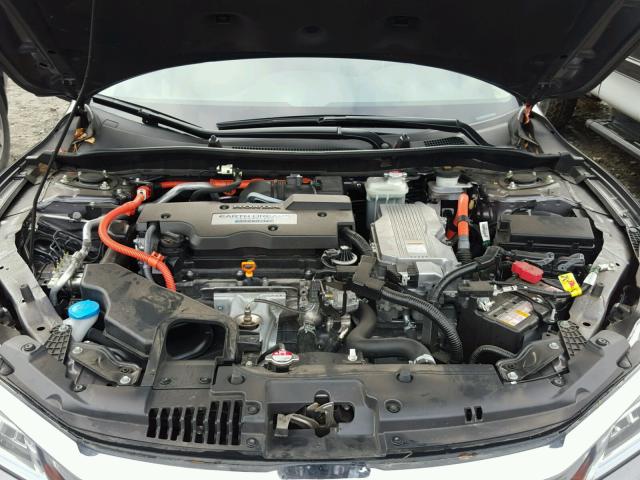 JHMCR6F70HC016377 - 2017 HONDA ACCORD HYB GRAY photo 7