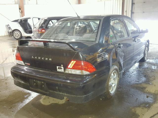 JA3AJ86E23U120509 - 2003 MITSUBISHI LANCER OZ BLACK photo 4