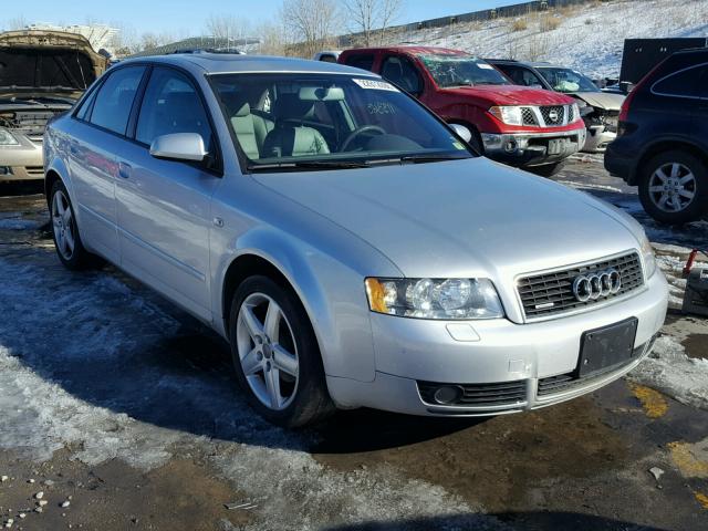 WAULC68E94A143405 - 2004 AUDI A4 1.8T QU SILVER photo 1