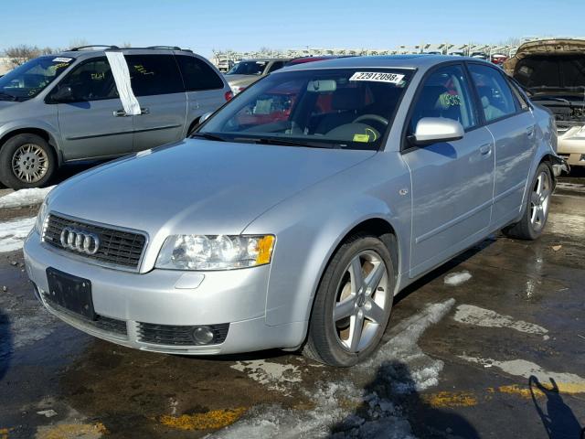 WAULC68E94A143405 - 2004 AUDI A4 1.8T QU SILVER photo 2