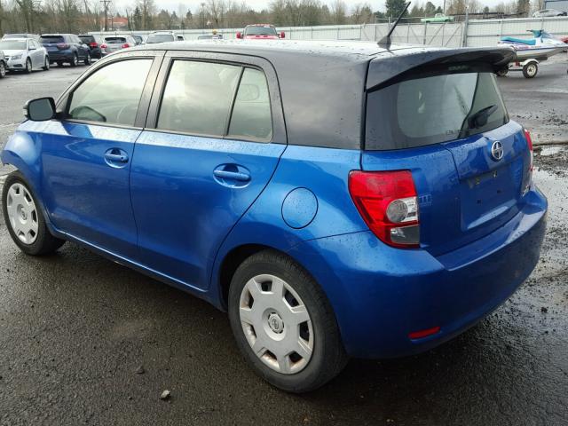 JTKKUPB46D1035687 - 2013 TOYOTA SCION XD BLUE photo 3