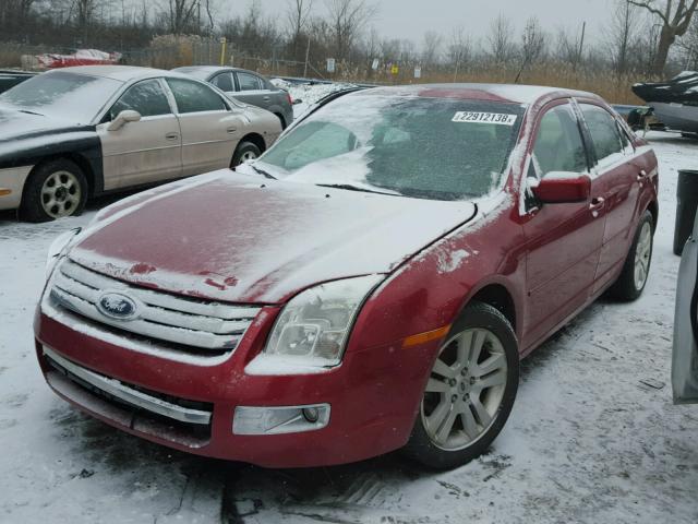 3FAHP02107R135564 - 2007 FORD FUSION SEL RED photo 2