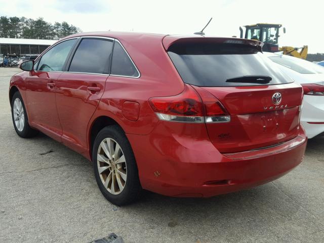 4T3ZA3BB2DU064188 - 2013 TOYOTA VENZA LE RED photo 3