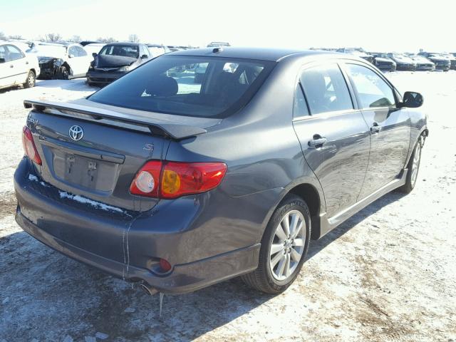 1NXBU4EE4AZ355428 - 2010 TOYOTA COROLLA BA GRAY photo 4