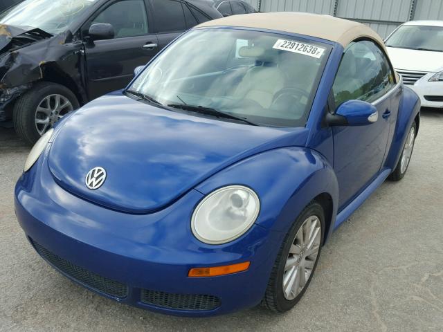 3VWRF31Y48M411970 - 2008 VOLKSWAGEN NEW BEETLE 蓝色 照片 2