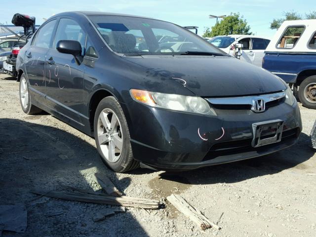 1HGFA16817L064228 - 2007 HONDA CIVIC EX BLACK photo 1