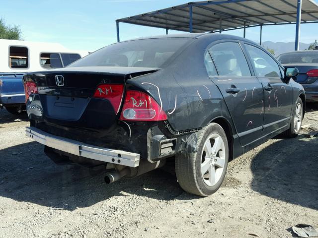 1HGFA16817L064228 - 2007 HONDA CIVIC EX BLACK photo 4