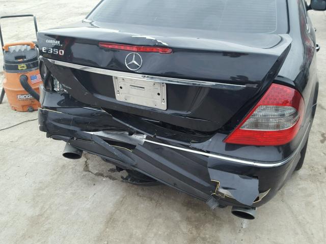 WDBUF56XX9B385794 - 2009 MERCEDES-BENZ E 350 BLACK photo 9