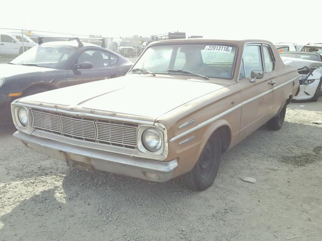 LH21D65170094 - 1966 DODGE DART TAN photo 2