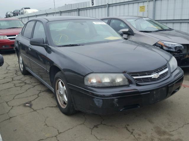 2G1WF52E159239755 - 2005 CHEVROLET IMPALA BLACK photo 1