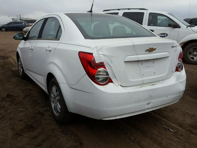 1G1JA5SH5C4146417 - 2012 CHEVROLET SONIC LS WHITE photo 3