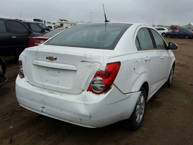 1G1JA5SH5C4146417 - 2012 CHEVROLET SONIC LS WHITE photo 4