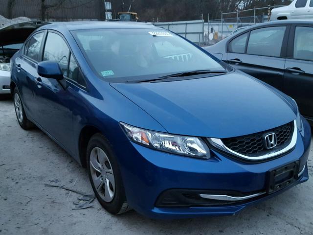 2HGFB2F51DH569459 - 2013 HONDA CIVIC LX BLUE photo 1