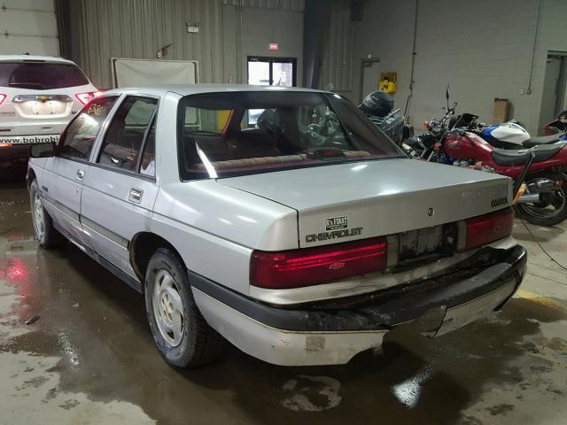 1G1LT5119JY613772 - 1988 CHEVROLET CORSICA SILVER photo 3