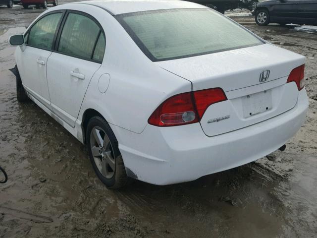 2HGFA16998H530236 - 2008 HONDA CIVIC EXL WHITE photo 3