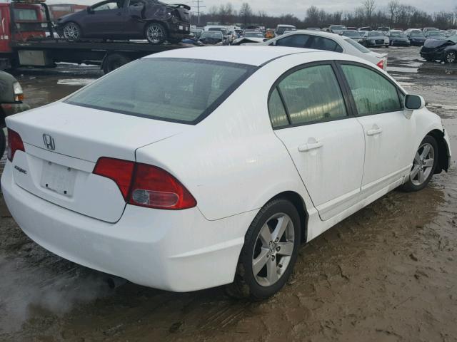 2HGFA16998H530236 - 2008 HONDA CIVIC EXL WHITE photo 4