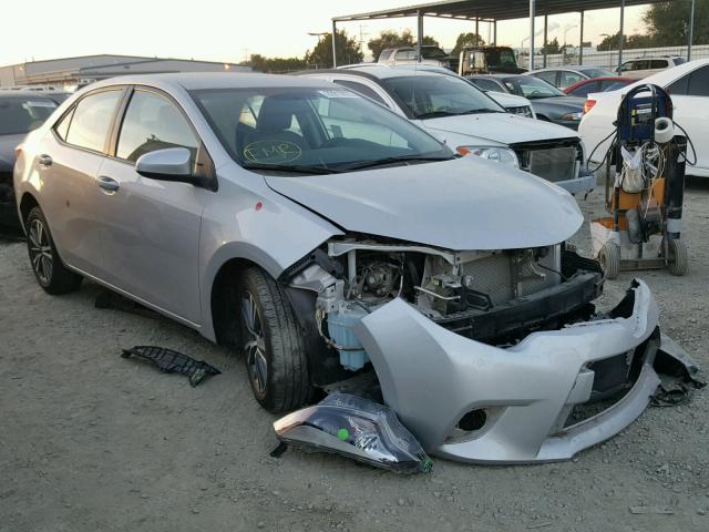 5YFBURHE0GP384055 - 2016 TOYOTA COROLLA L SILVER photo 1