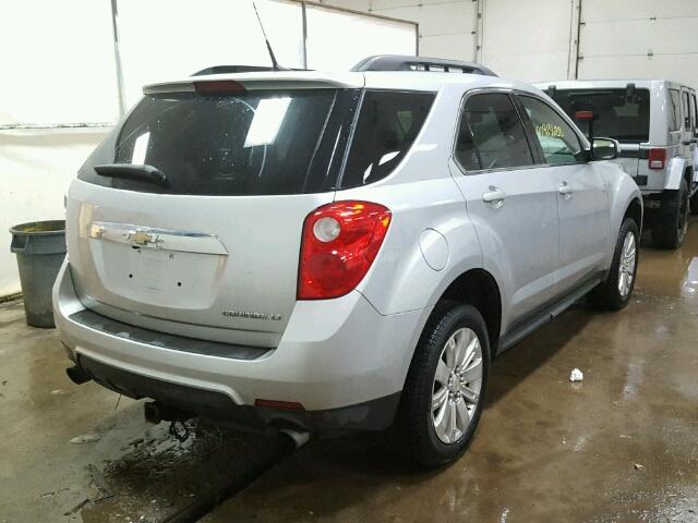 2CNFLPEY8A6249224 - 2010 CHEVROLET EQUINOX LT SILVER photo 4