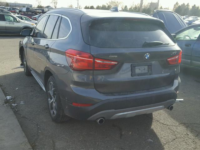 WBXHT3C3XG5E47911 - 2016 BMW X1 XDRIVE2 BLACK photo 3