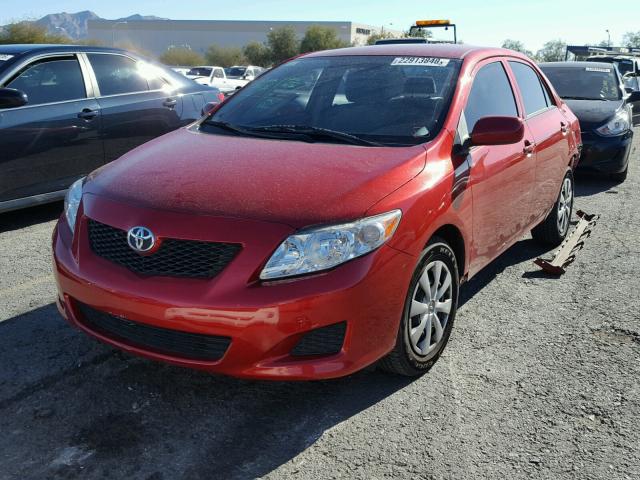 JTDBU4EE2AJ065047 - 2010 TOYOTA COROLLA BA RED photo 2