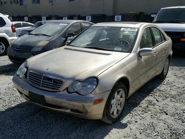 WDBRF64J72F247123 - 2002 MERCEDES-BENZ C 320 BEIGE photo 2