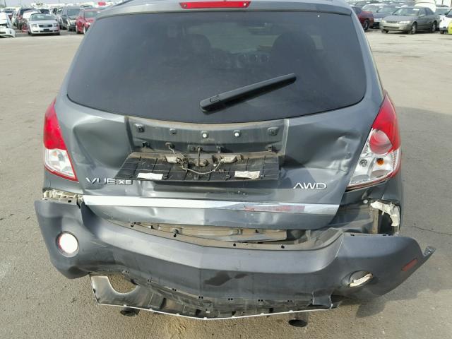 3GSDL43N29S515843 - 2009 SATURN VUE XE GRAY photo 9